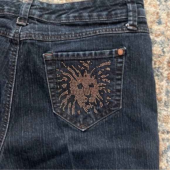 Ladies Designer Rhinestone Embellished Jeans - Picture 5 of 5